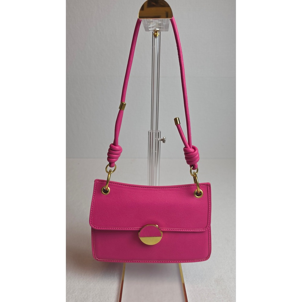 Scarleton Hot Pink Shoulder Bag Gold Hardware Knot Strap NWT